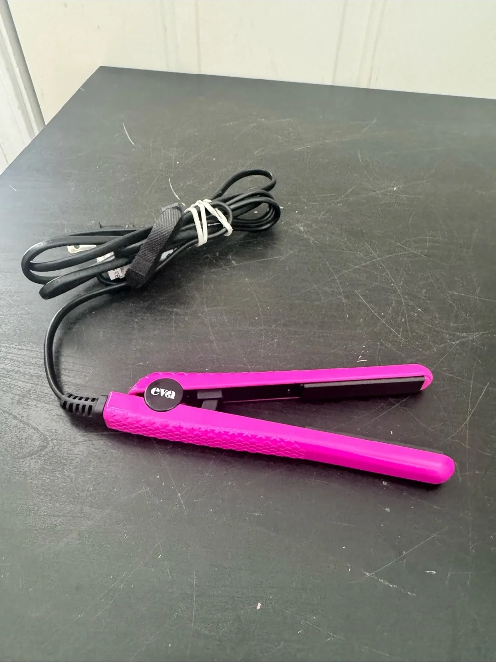 Eva Mini Travel Flat Iron Hair Straightener 0.5” Purple